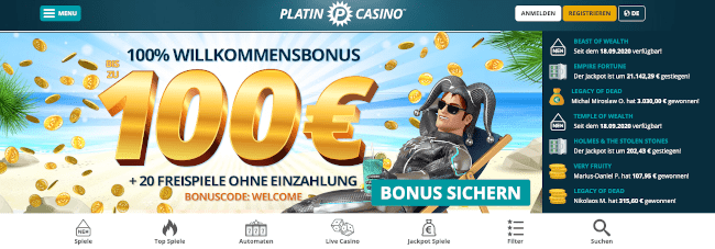 Platin Casino Alternative